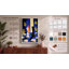 Chess and Flames Geometric 1 Piece Wrapped Canvas Wall Art-136787417-136787418