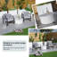 Belle table basse blanche imperméable