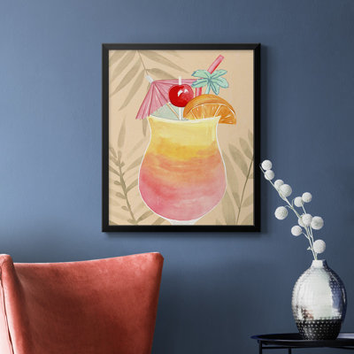 Tropical Cocktail IV Premium Framed Canvas - Ready to Hang