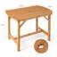 Maryln Rectangular Wood Outdoor Dining Table With Umbrella Hole , 100cm cm W 60cm cm D