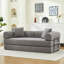 Canapé-lit pliant, canapé-lit convertible de 78,5 po avec 2 coussins, canapé-lit escamotable, matelas à ressorts en mousse, canapé futon-1416935653