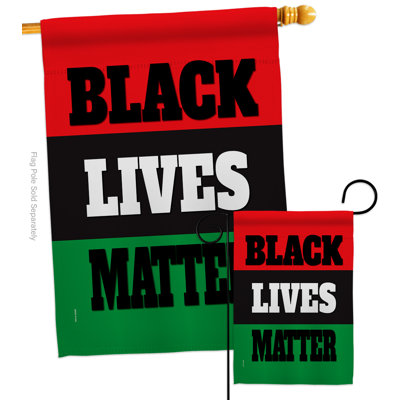 Double Sided 40'' H x 28'' W Polyester Flag Set