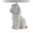 Resin Doodle Dog Table Lamp With Linen Shade-2123163930
