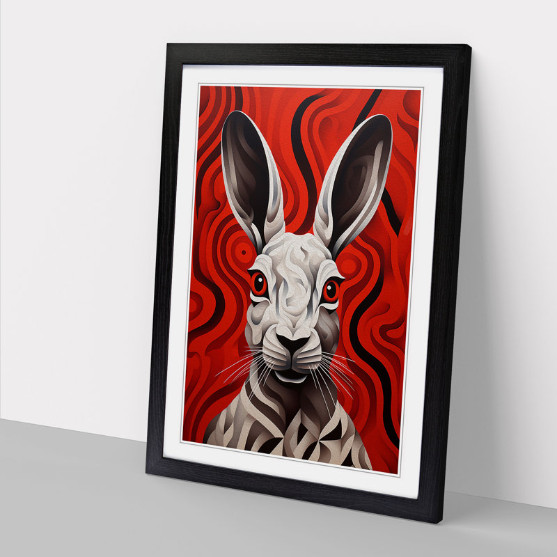 Hare Op No.2 - Framed Print