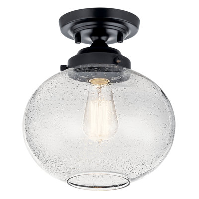 Plafonnier semi-encastré en verre Myren