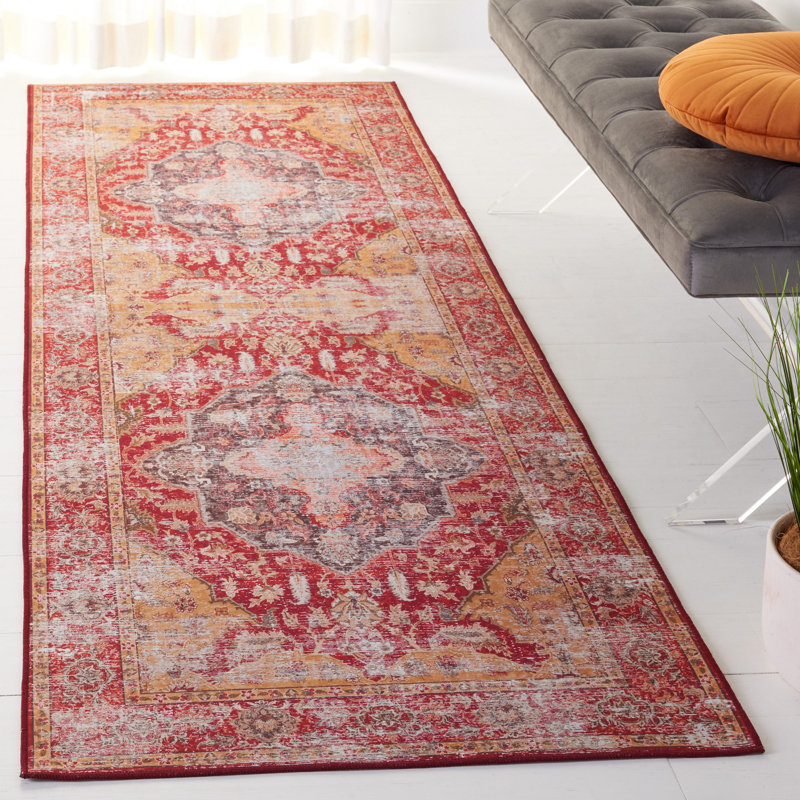 Pashen Performance Machine Washable Oriental Rug, Runner 2'6" x 8'