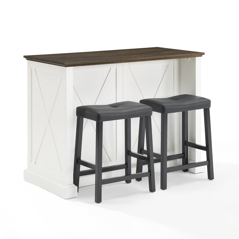 Ensemble d'îlot de cuisine 47,75 po Kaidy