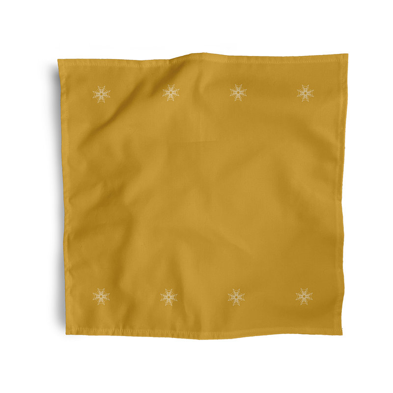 Krystoffer Web Art Napkins, Yellow