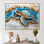 «Conin Turtle On Beach Landscape Collage», art mural tortue pour le salon-1479136667-1452136790-1479136666