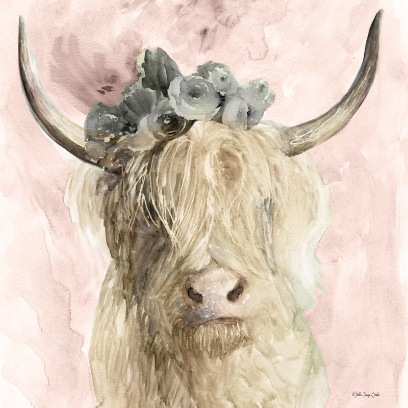 Highland Pretty 2884767, H 36 po x l 36 po, Non, Wrapped Canvas