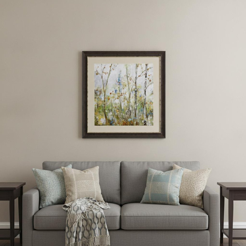 Birch Forest I Brown Framed Print Wall Art