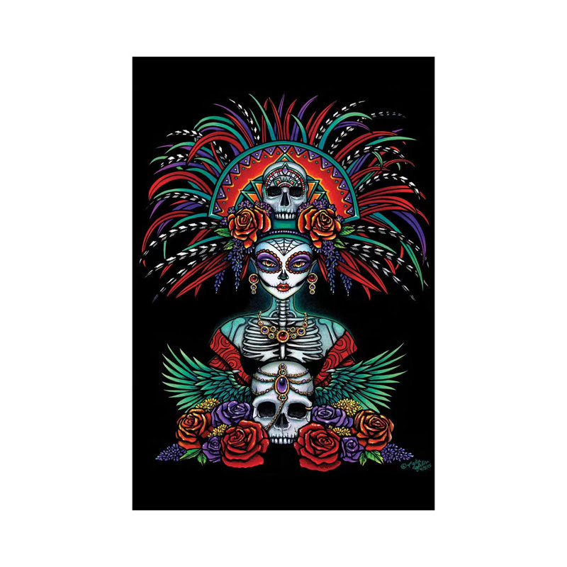 Beautiful Bones by Myka Jelina - Wrapped Canvas Painting, 30.48cm H x 20.32cm W x 1.9cm D