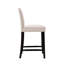 Tabouret de comptoir Kd - pieds teints, garniture cloutée élégante, siège et dossier rembourrés en cuir reconstitué, repose-pieds rembourrés parfaits et confortables, couleur transitionnelle, couleur blé, 21,95 po Largeur, 41,45