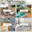 Ensemble de 4 chaises de patio pliantes