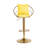 Nakyra Swivel Upholstered Adjustable Height Counter Stool with Metal Frame-1966517520