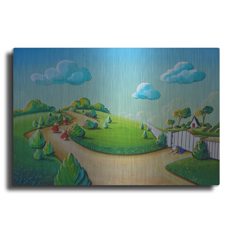 «Harriet Bee» «Peter Rabbit 3» par Cindy Thornton, art mural en métal, H 12 po x l 16 po
