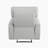 Karrar 37.5" Modern & Contemporary Velvet Reclining Chair with Tab Pull Recline, Pocket Coil Seating & Solid Wood Frame