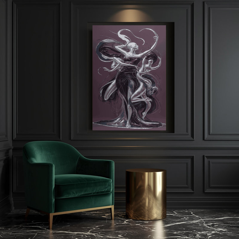 Abstrait art figuratif brun sur toile 98, H 20 po x l 16 po