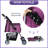 Foldable Pet Stroller, Lightweight Portable Dog Cat Travel Stroller for Walking, Jogging and Outdoor Pet Transport-71128812