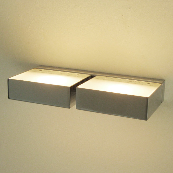 Dileo Flush Mounted Sconce, Brushed nickel