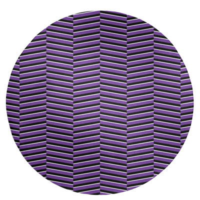 Tapis mauve/noir à rayures fractures