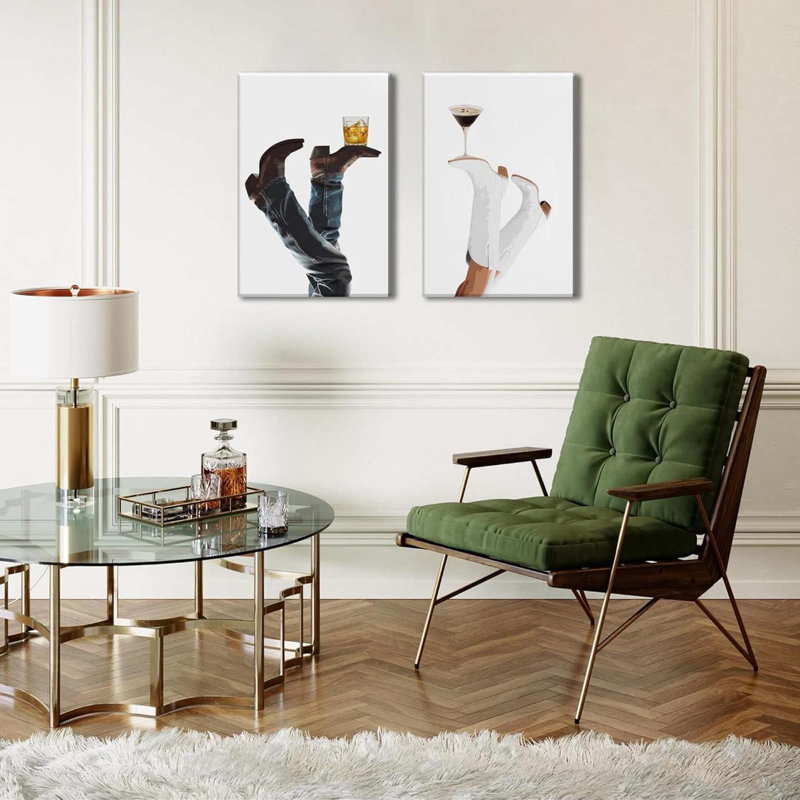 2 Piece Wrapped Canvas Wall Art