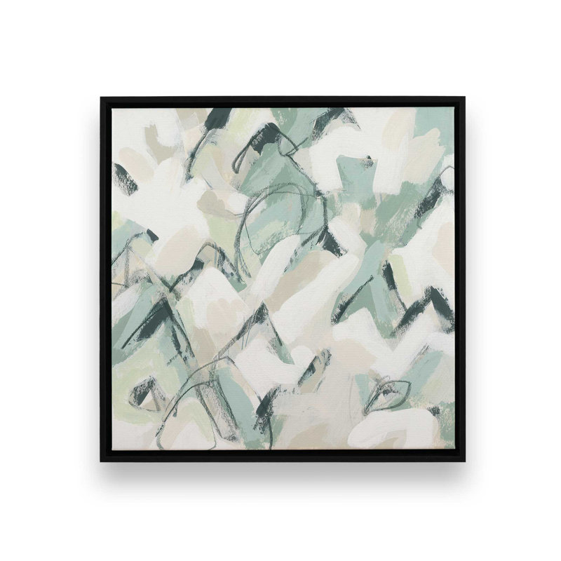 «Sage Fragments III», H 12,75 po x l 12,75 po, Noir satiné
