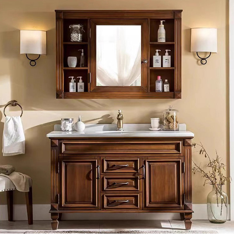 Meuble-lavabo américain de style rétro, 51"