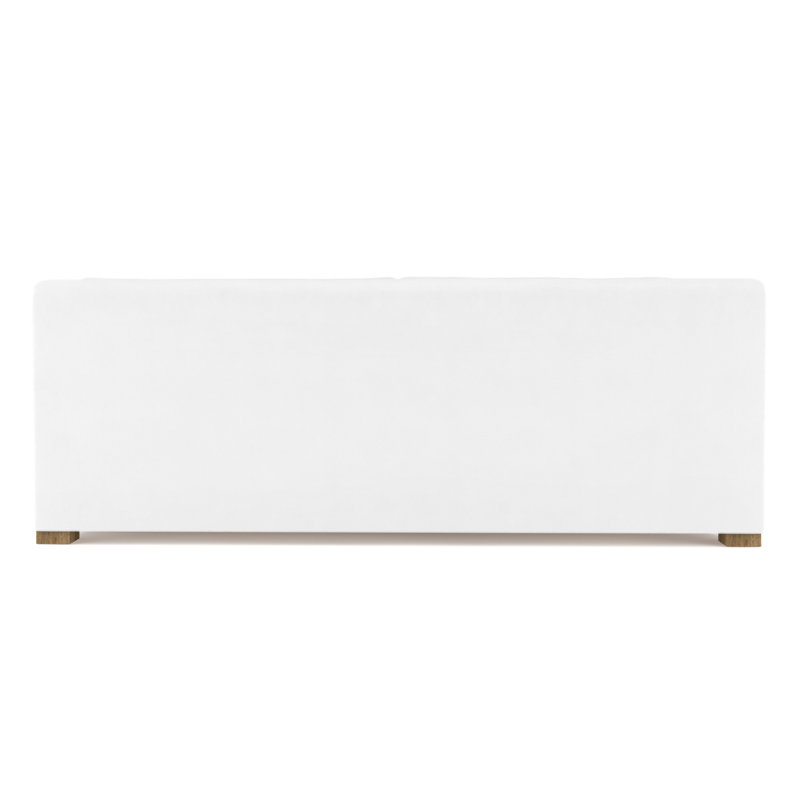 Crosby Slope Arm Sofa, 32.5" H x 96" W x 38" D, Weathered, Vintage Leather Blanc