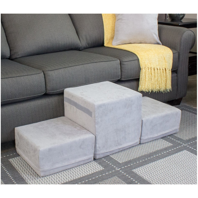 Escalier pour animal 2 marches, Gris anthracite foncé