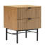 45cm W Metal Bedside Table