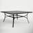 Ballarat 60" W Square Metal Outdoor Dining Table with Umbrella Hole-364470199