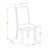 7 Piece Dining Table Set Consist of a Rectangle Dining Room Table and 6 Light Tan Linen Fabric Upholstered Chairs, Mahogany-2005997100-2005997103-2005997102