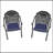 Cast Aluminum Patio Dining Chair Set Of 2 With Durable Frame And Comfortable Cushions For Elegant Outdoor Seating
