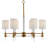 Welkin 6 - Light Steel Chandelier