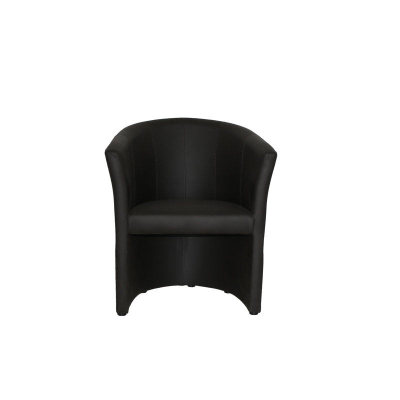 Allenhurst Leather Barrel Chair