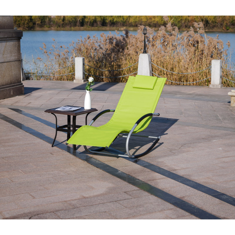Méridienne simple de 68,5 po Alyce, Vert