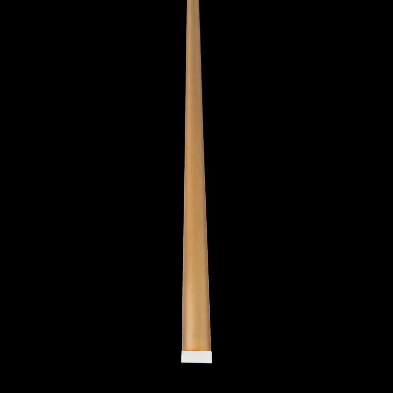 Cascade 1 - Light LED Single Pendant, 37" H x 1.5" W x 1.5" D, Aged Brass