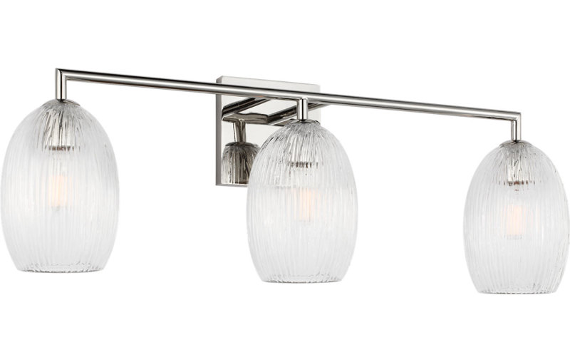 Wilmont Vanity Light, Polished Nickel, 3