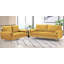 Canapé Mid-Century en velours, canapé rembourré clouté avec pieds en métal doré, grand canapé moderne pour le salon, canapé Just