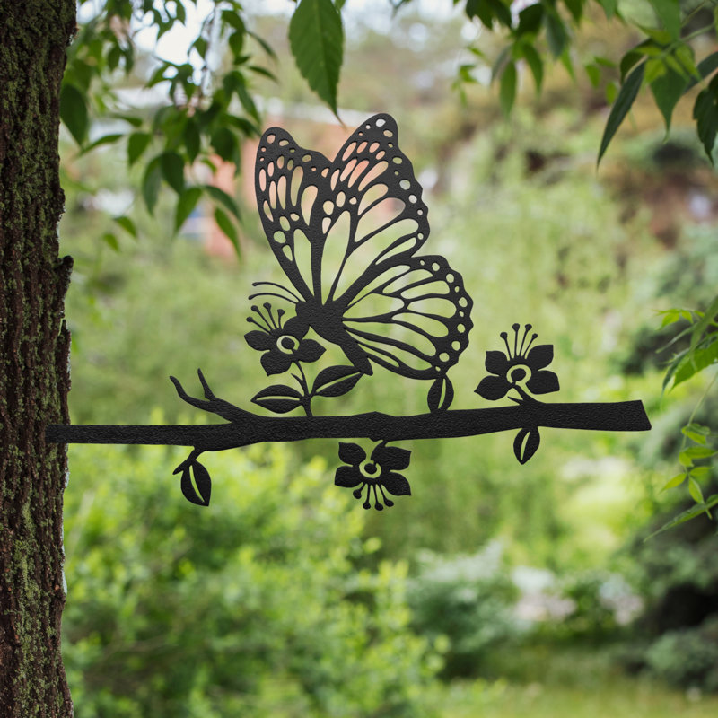 Tree Spike Silhouette - Butterfly