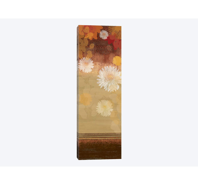 « float fleurs i » par pi studio, reproduction d’impression sur toile tendue, H 48 po x l 16 po x P 1,5 po, Toile tendue