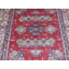 Tapis de zone en laine rouge/bleu 4 pi 9 po x 5 pi one-of-kind à la main noué la Bechtold