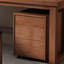 Bureau rectangulaire en bois massif brun noisette-187666255-187666257