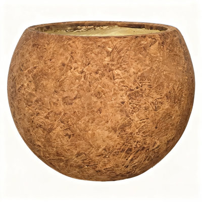 17 H X 21" Dia (15" Pot Opening) Round Fiberstone Planter With Drainage Hole, Indoor/Outdoor Large Plant Pot For Home Patio Garden, Ideal For Large Plants