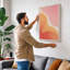 Flowing Forms Modern 1 Piece Wrapped Canvas Wall Art-561290080-561290094