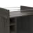 Dukat Bar Cart,Two Shelves, Six Built-In Wine Rack, Four Casters-1035797990