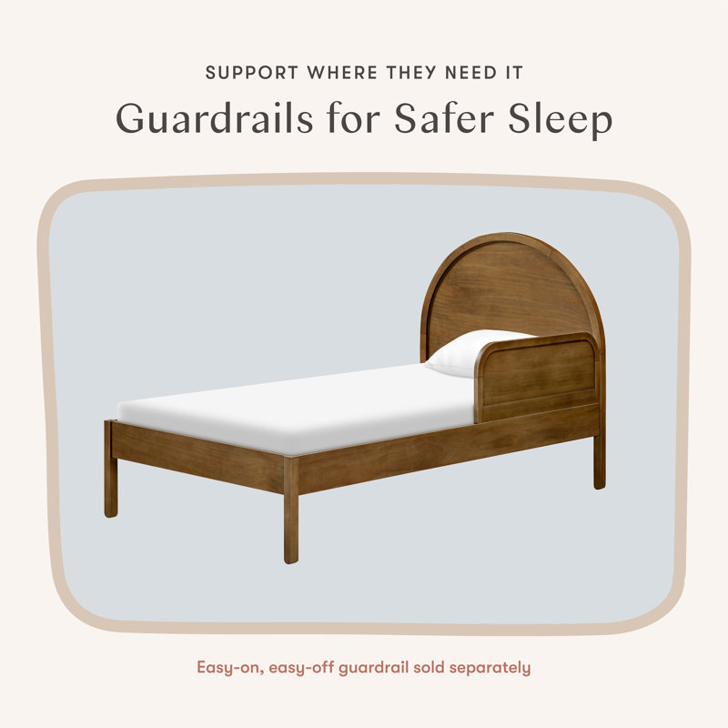 Bondi Full Bed, Twin, Natural Walnut