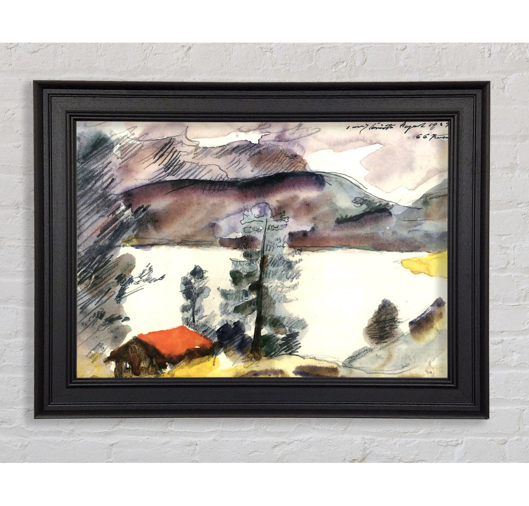 Gerahmtes Wandbild Walchensee 7 von Lovis Corinth