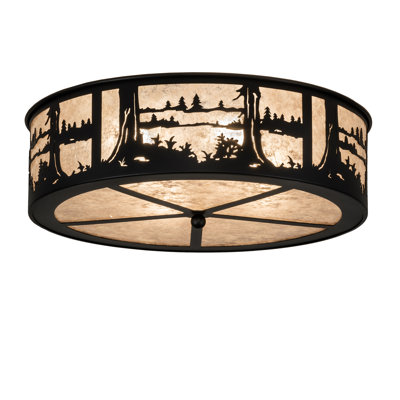 Rustic Lodge 4 - Light Flush Mount